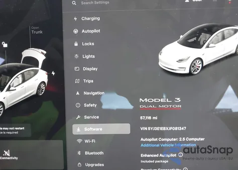 2018 Tesla Model 3 Long Range/Performance из США, поврежденный, VIN 5YJ3E1EBXJF081347